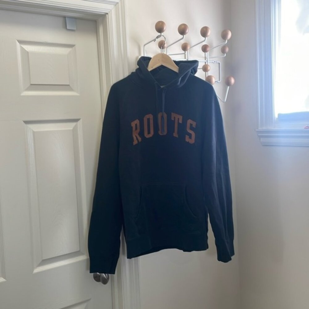 Roots Classic Varsity Cozy Hoodie Blue